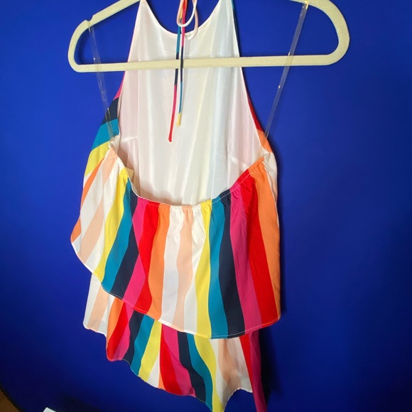 Rainbow Shorts Halter Romper NWOT - Picture 5 of 11